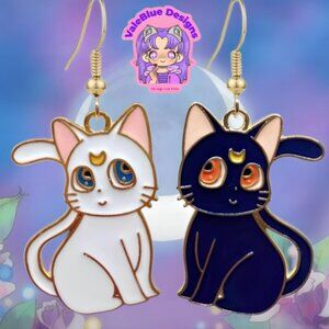 Inspired anime Artemis and luna celestial earrings